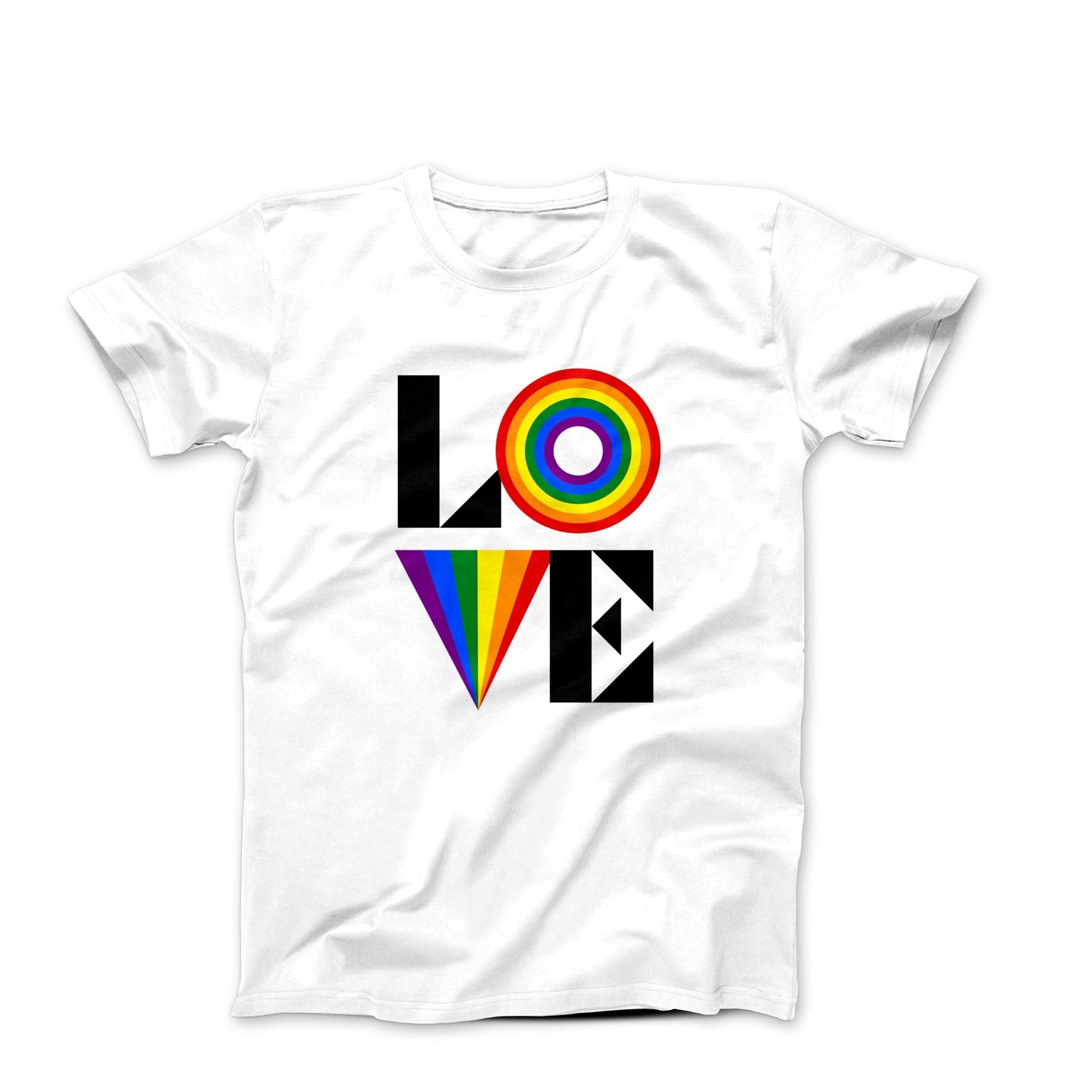 Colorful Love Typographic Art T-Shirt - Clothing - Harvey Ltd