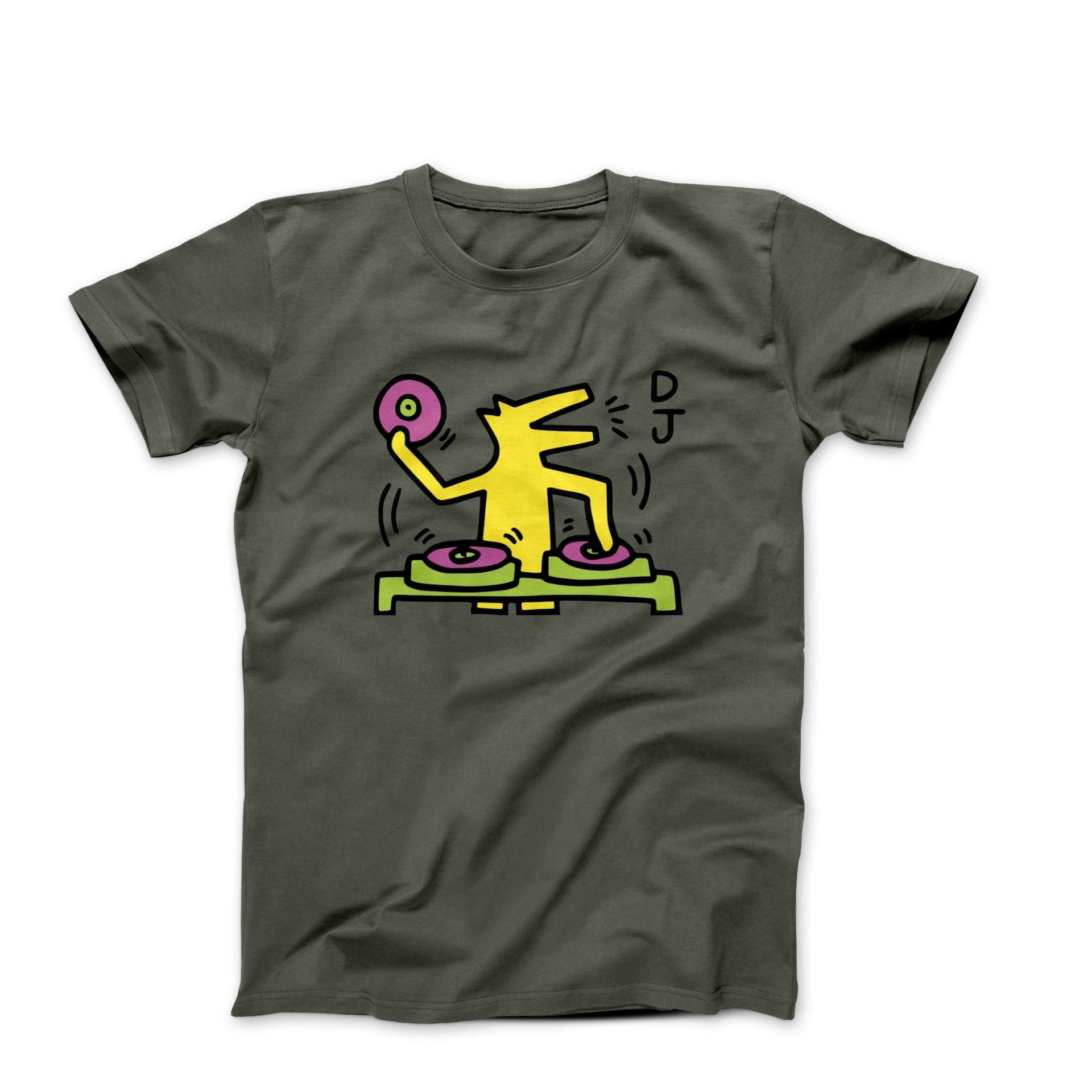 DJ Dog Pop Art T-shirt - Clothing - Harvey Ltd