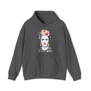 Frida Kahlo With Flowers Illustration Hoodie - Clothing - Harvey Ltd