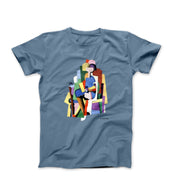 Georges Valmier Girl Reading (1924) Artwork T-shirt - Clothing - Harvey Ltd