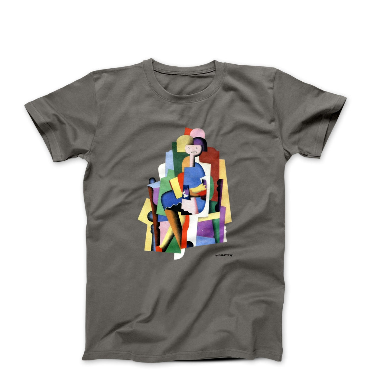 Georges Valmier Girl Reading (1924) Artwork T-shirt - Clothing - Harvey Ltd