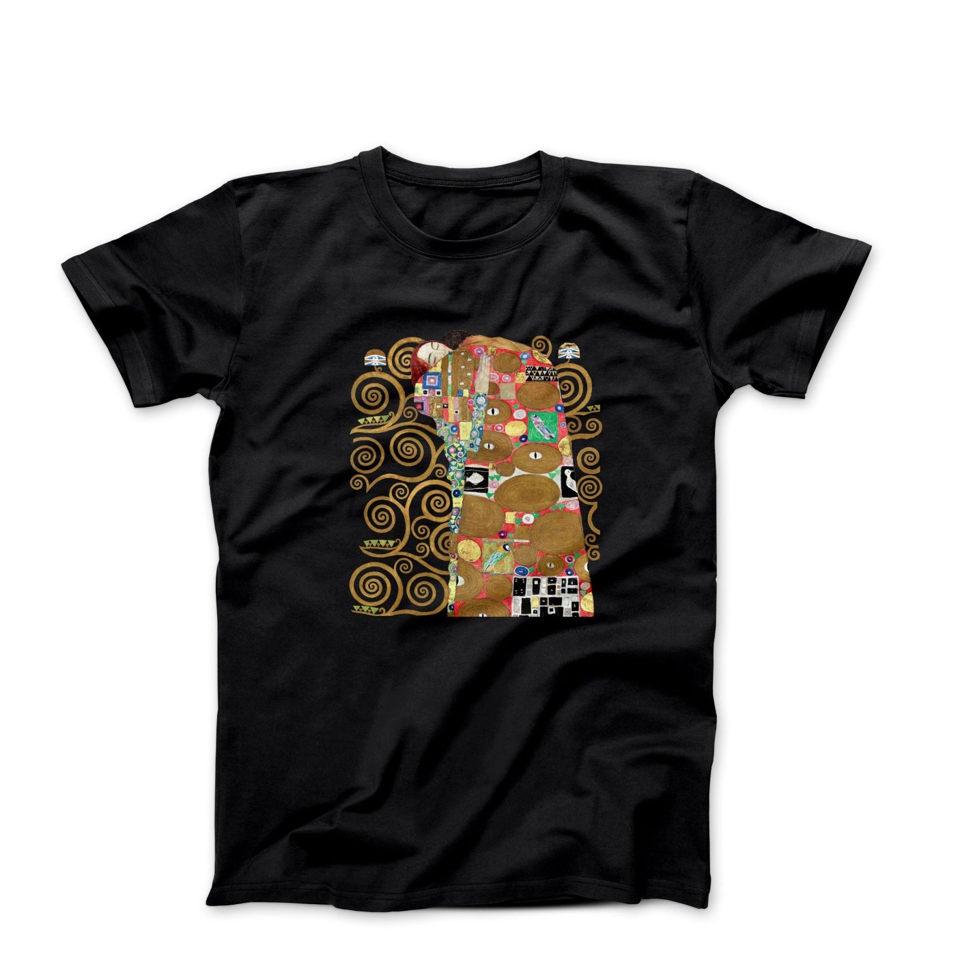 Gustav Klimt Fulfillment (1905) Artwork T-shirt - Clothing - Harvey Ltd