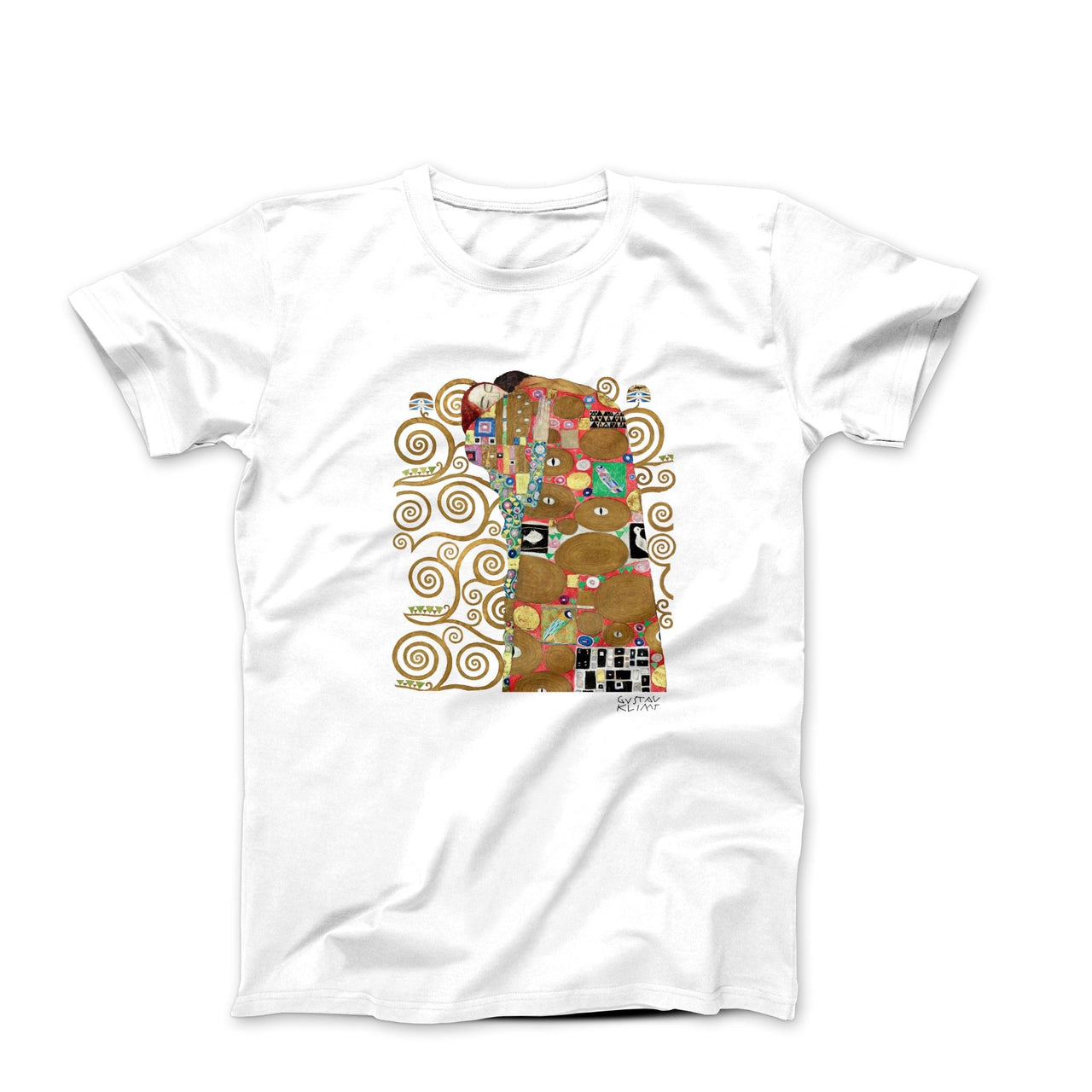 Gustav Klimt Fulfillment (1905) Artwork T-shirt - Clothing - Harvey Ltd