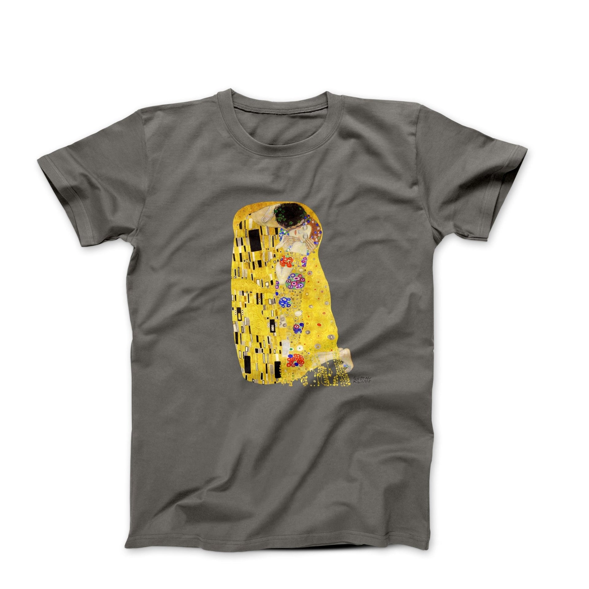 Gustav Klimt The Kiss (1908) Artwork T-shirt - Clothing - Harvey Ltd