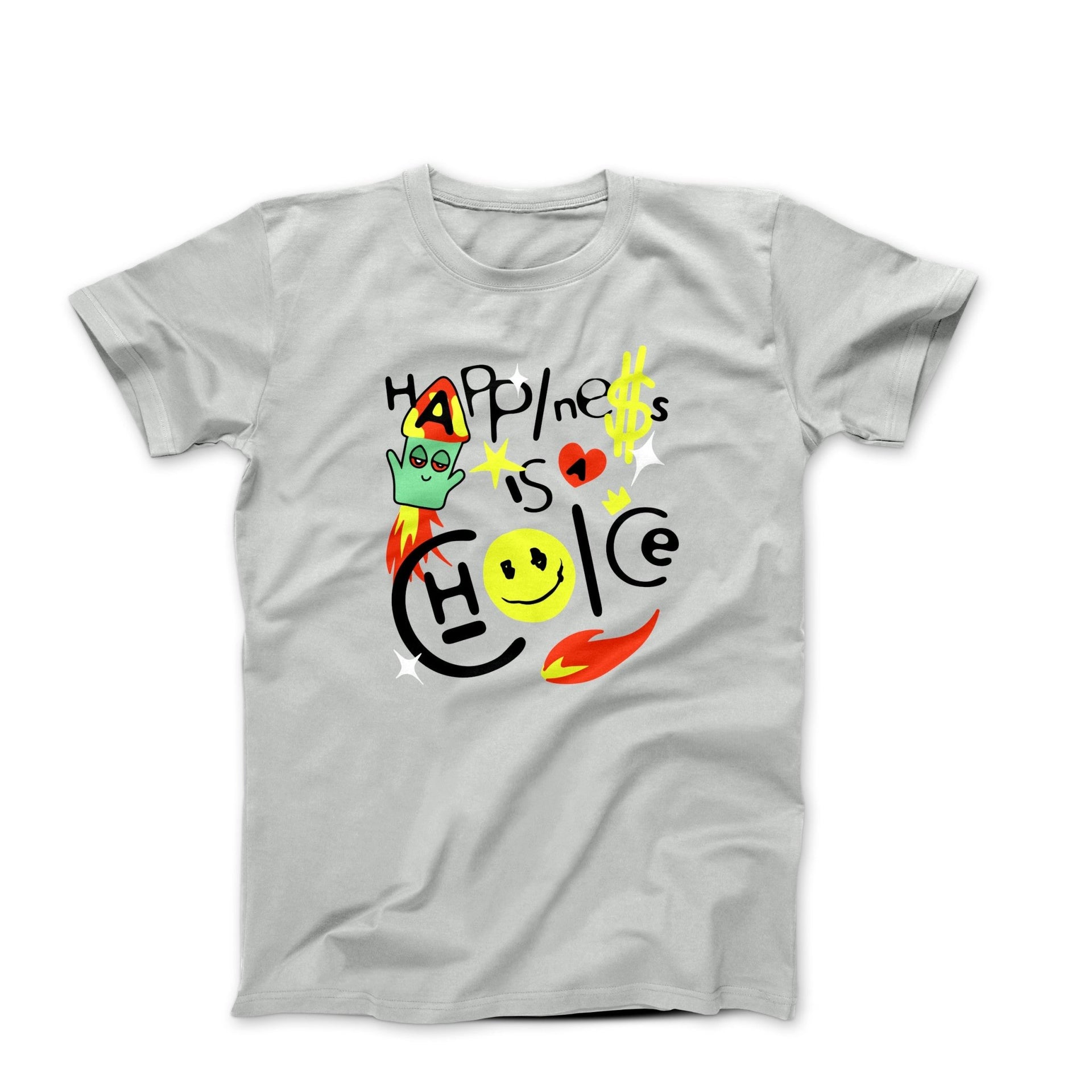 Happiness Is A Choice Graphic Art T-shirt - Clothing - Harvey Ltd