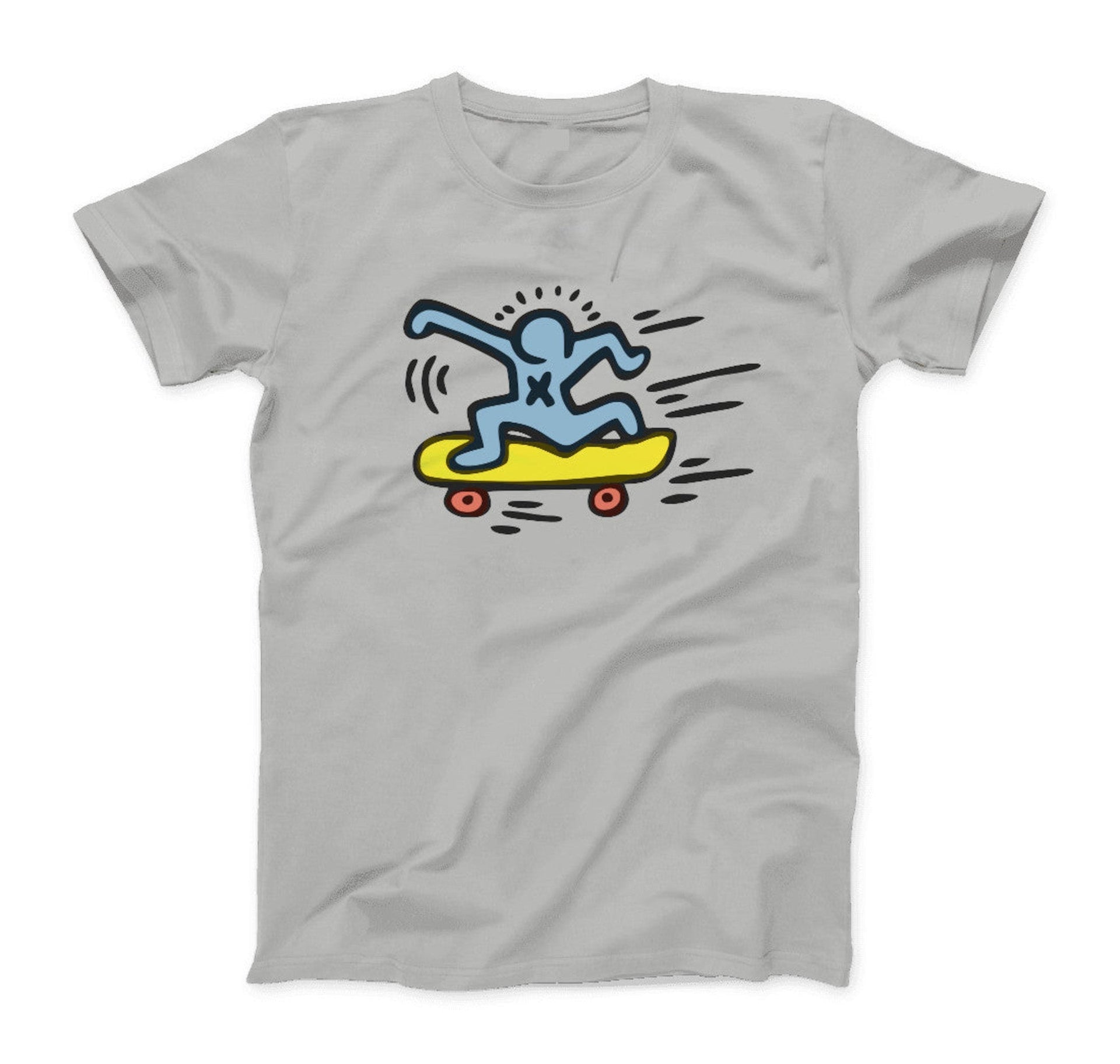 Haring Skateboarding Street Art T-shirt - Clothing - Harvey Ltd
