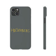 Heisenberg Graffiti, Breaking Bad Slim Dark Grey Phone Case - Accessories - Harvey Ltd