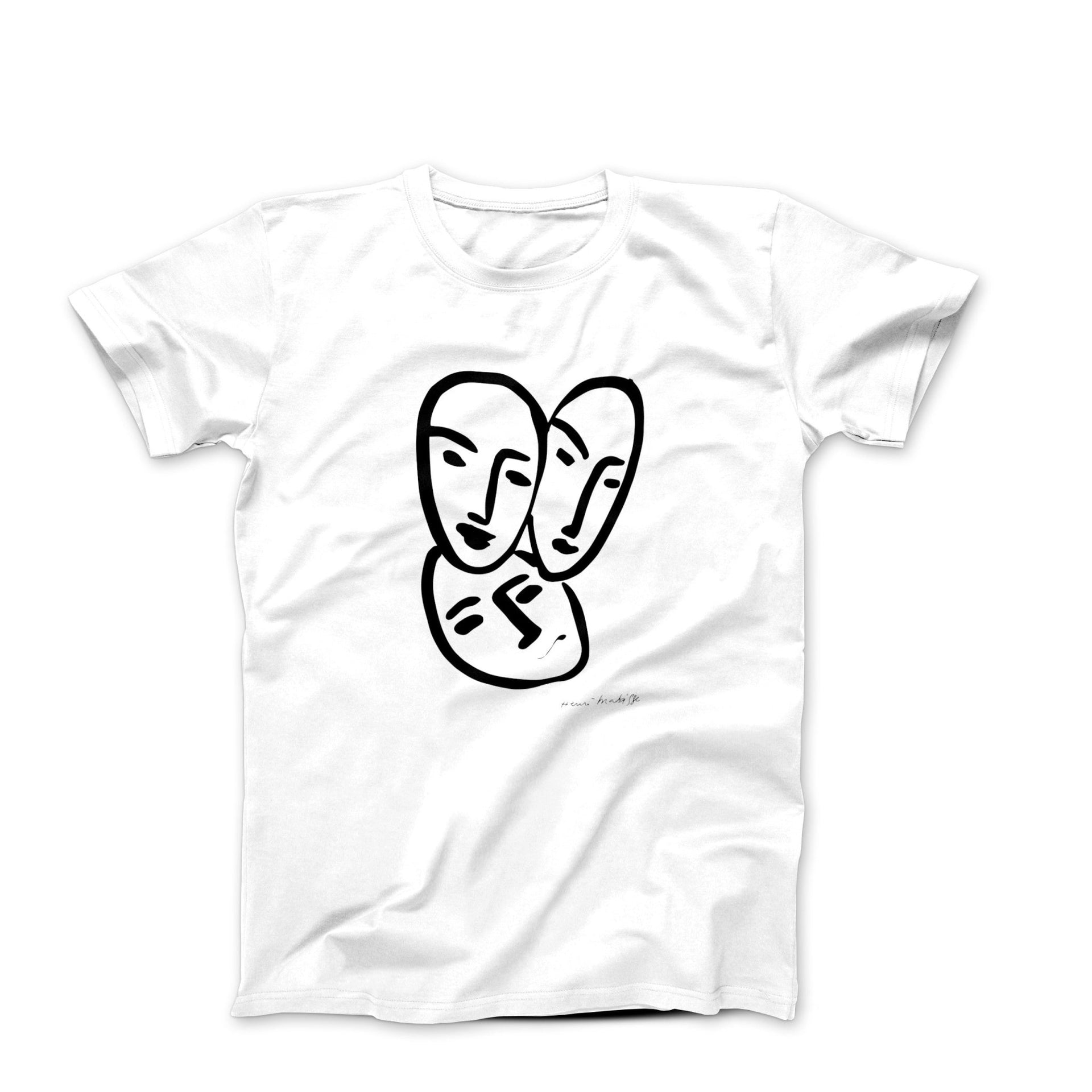 Henri Matisse Apollinaire Three Heads to Friendship (1952) Art T-Shirt - Clothing - Harvey Ltd