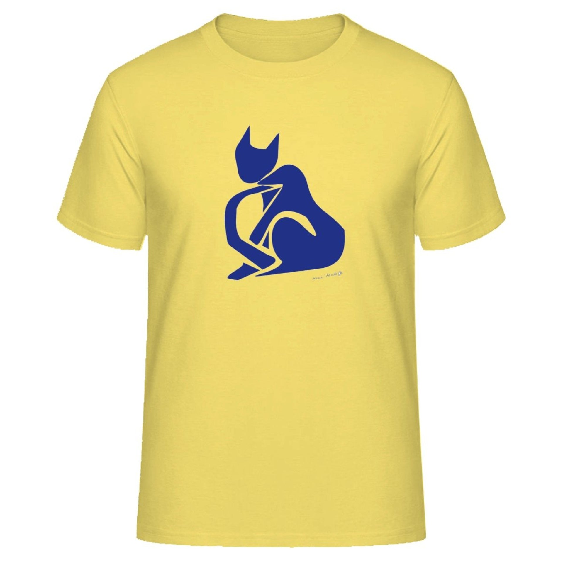 Henri Matisse Blue Cat Artwork T-shirt - Clothing - Harvey Ltd