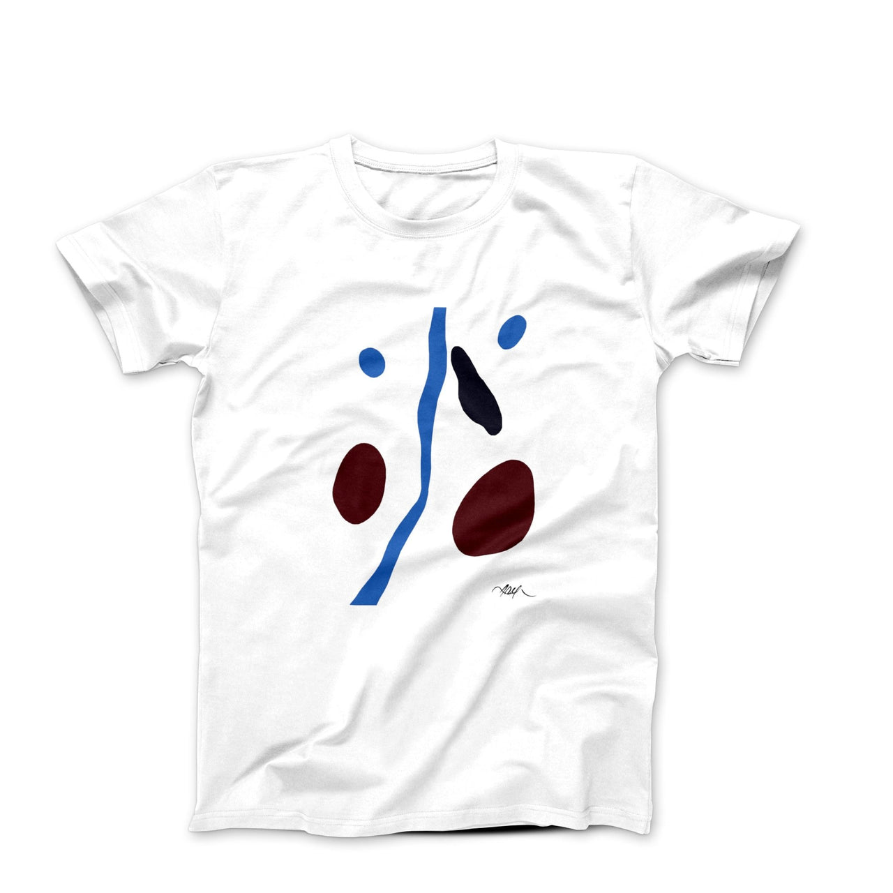 Jean Hans Arp Bleu Et Rouge (1962) Art T-shirt - Clothing - Harvey Ltd