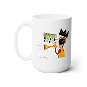 Jean-Michel Basquiat Trumpet White 15 oz Mug - Barware - Harvey Ltd