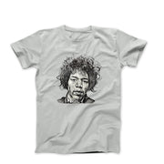 Jimi Hendrix Ink Drawing T-shirt - Clothing - Harvey Ltd
