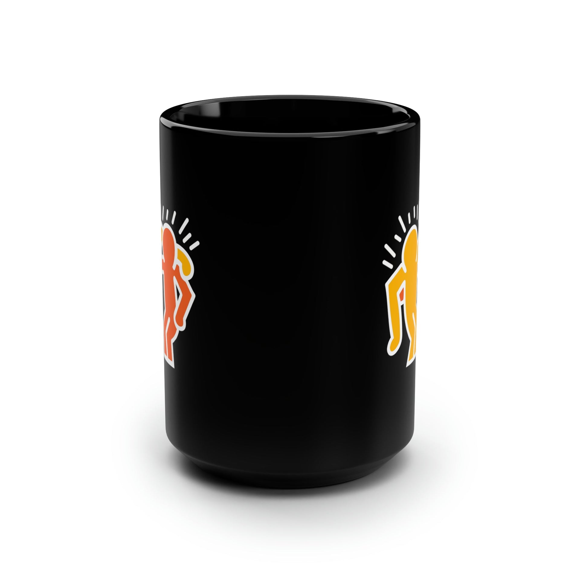 Keith Haring Best Buddies Pop Art Black 15 oz Mug - Barware - Harvey Ltd