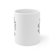 Keith Haring Dancing Flower White 11 oz Mug - Barware - Harvey Ltd
