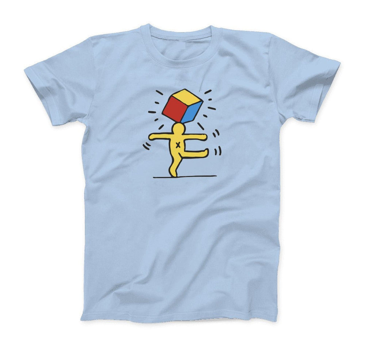 Keith Haring Man Juggling Cube Street Art T-shirt - Clothing - Harvey Ltd