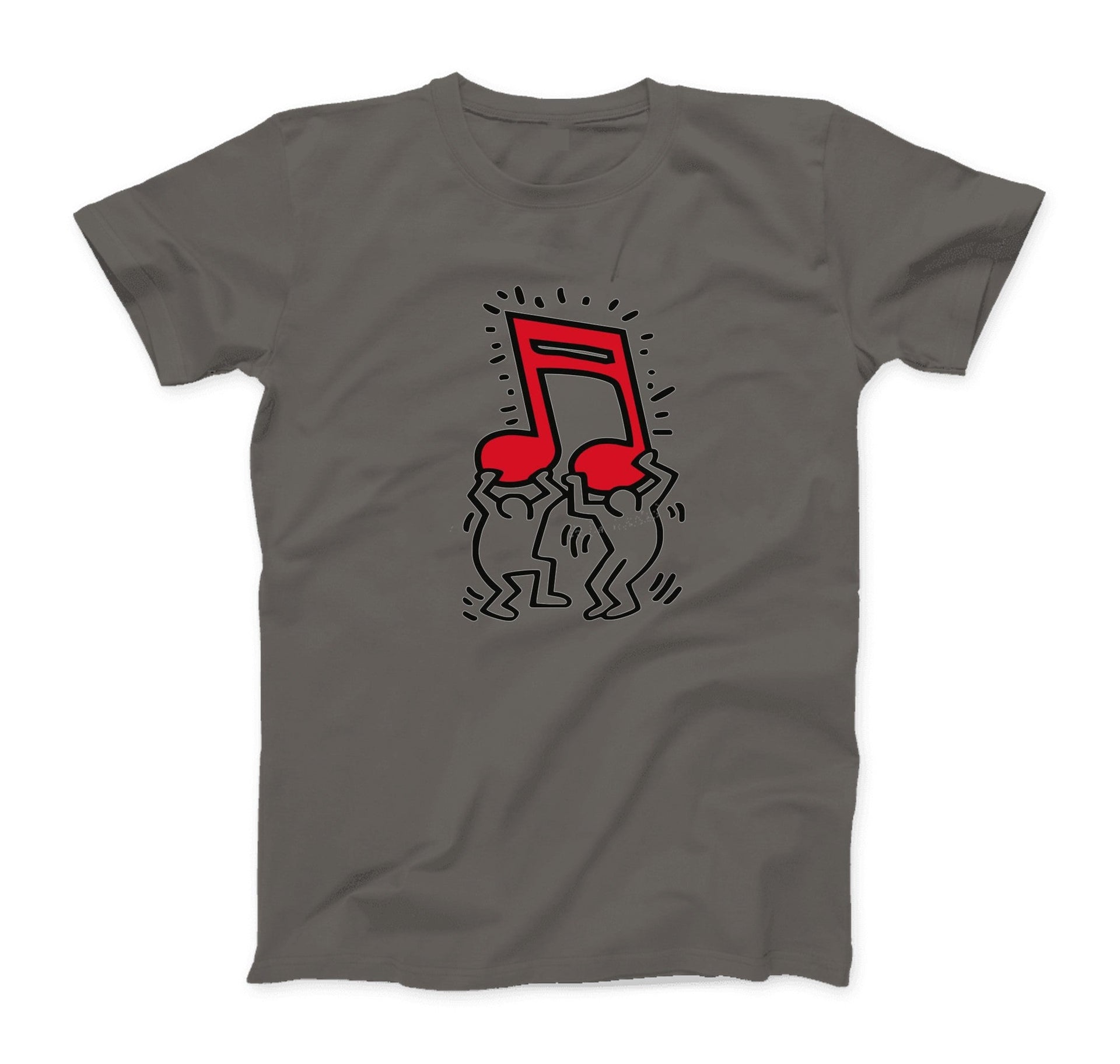 Keith Haring Men Holding Music T-Shirt - Clothing - Harvey Ltd