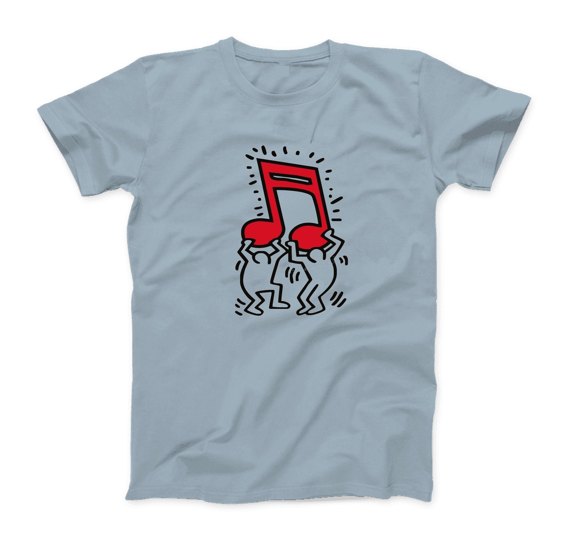 Keith Haring Men Holding Music T-Shirt - Clothing - Harvey Ltd