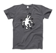 Keith Haring the Dancing Dog Icon, 1990 Street Art T-Shirt - Clothing - Harvey Ltd