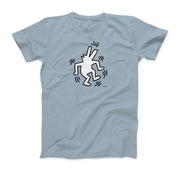 Keith Haring the Dancing Dog Icon, 1990 Street Art T-Shirt - Clothing - Harvey Ltd