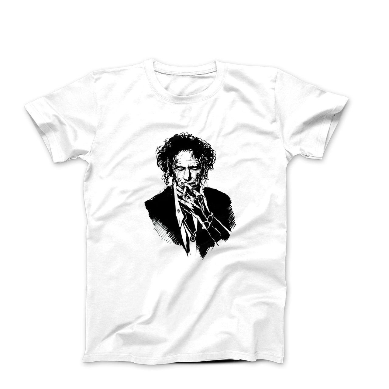 Keith Richards Ink Drawing T-shirt - Clothing - Harvey Ltd