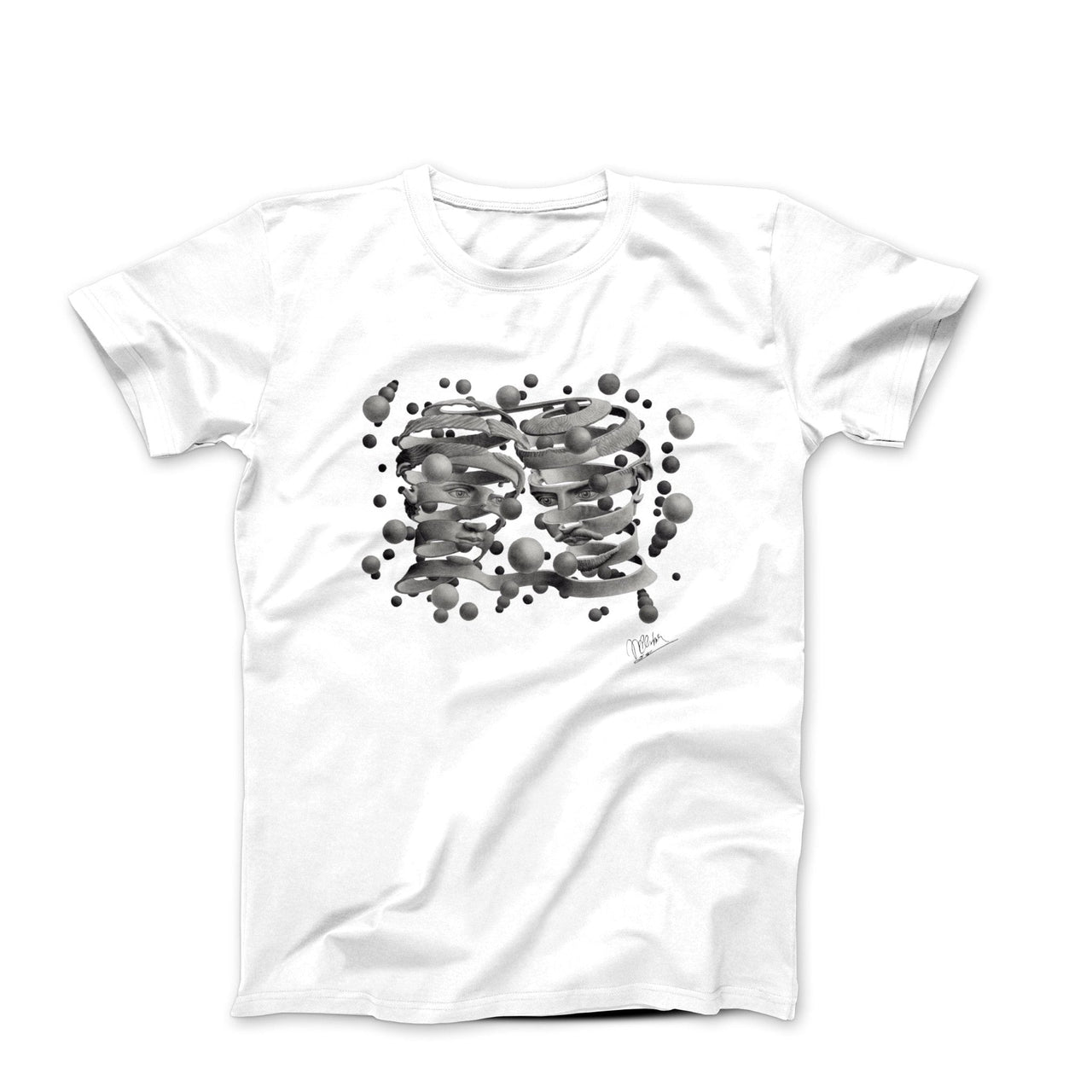 M.C. Escher Bond of Union (1956) Art T-shirt - Greatest Artists - Harvey Ltd