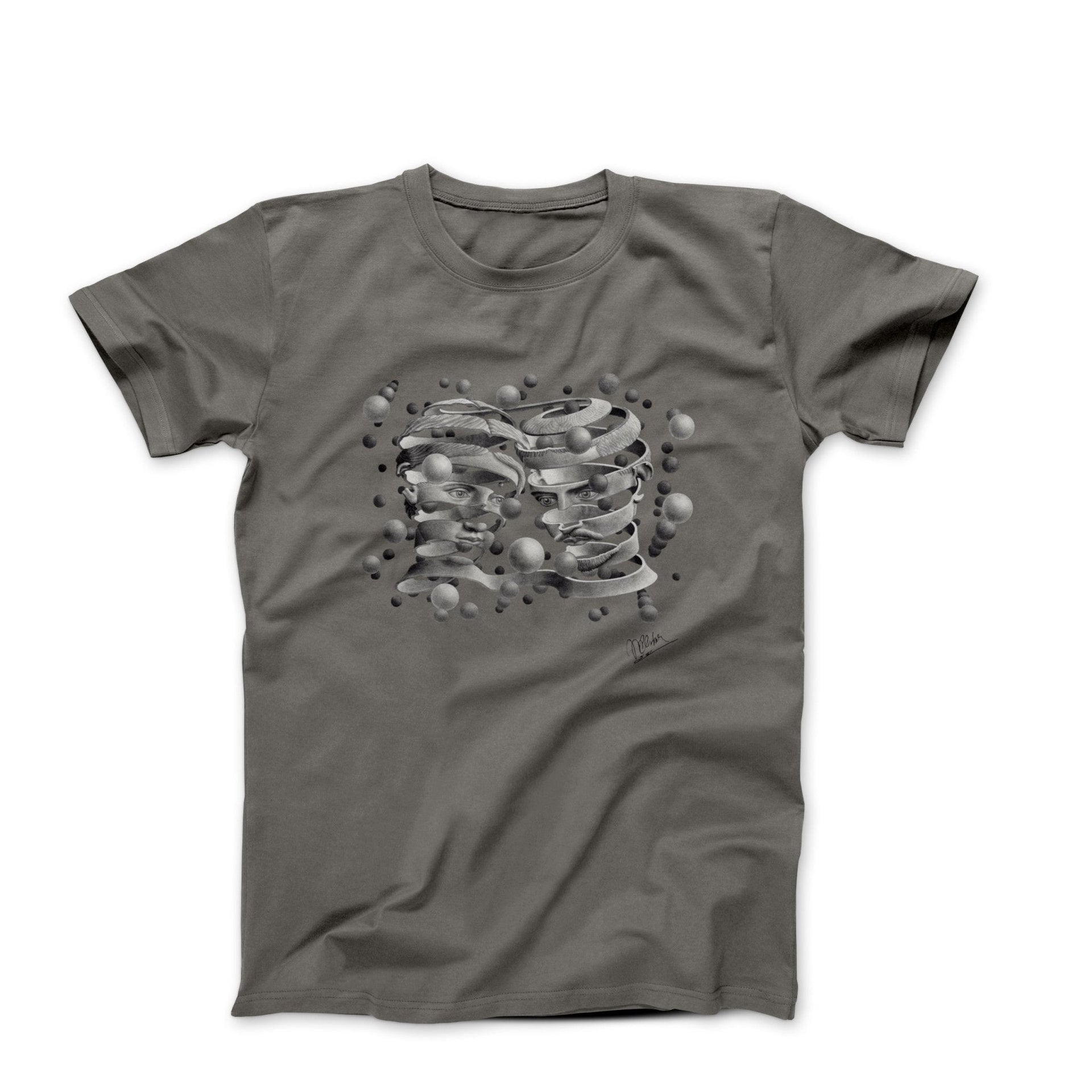 M.C. Escher Bond of Union (1956) Art T-shirt - Greatest Artists - Harvey Ltd