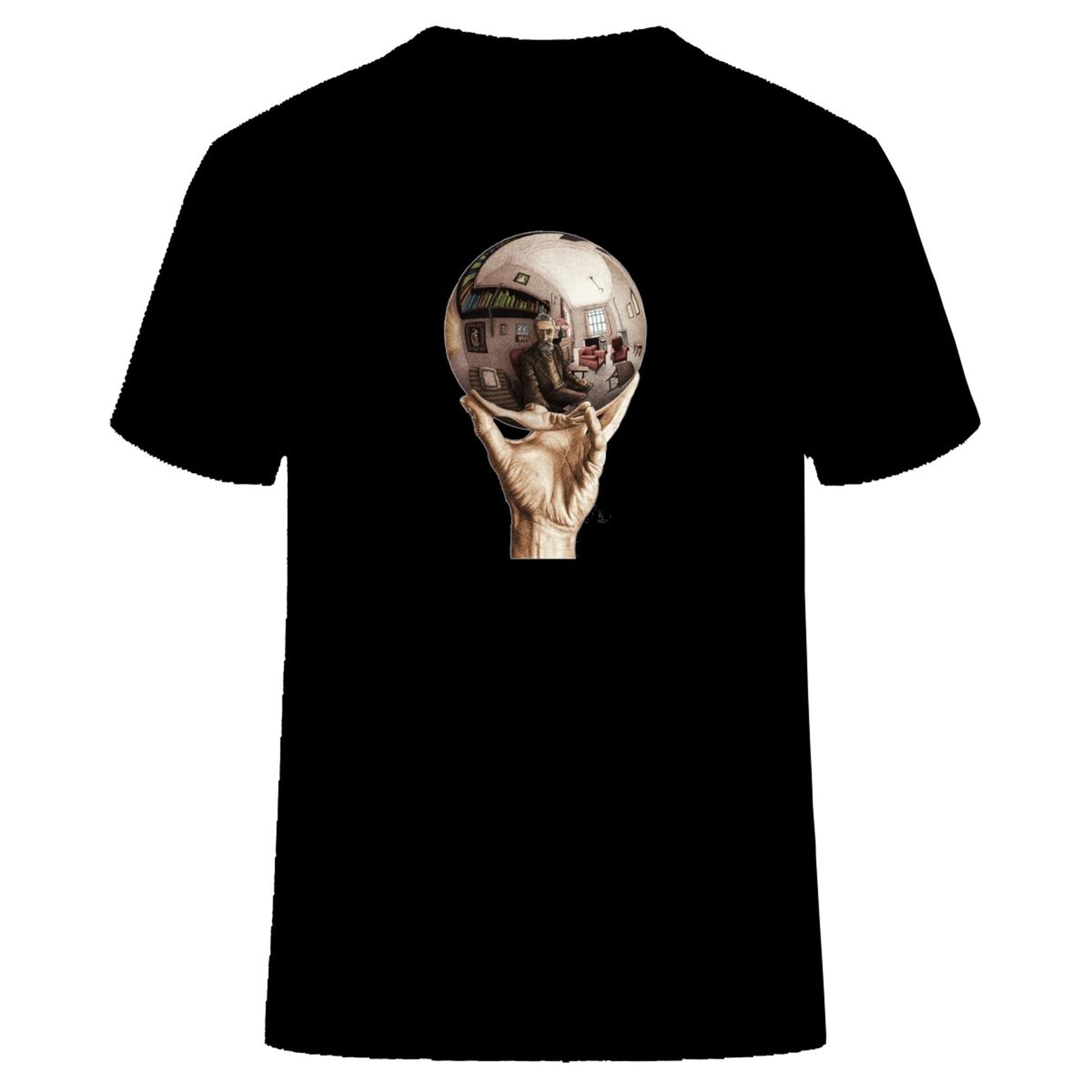 M.C. Escher Hand with Reflective Globe T-Shirt - Clothing - Harvey Ltd
