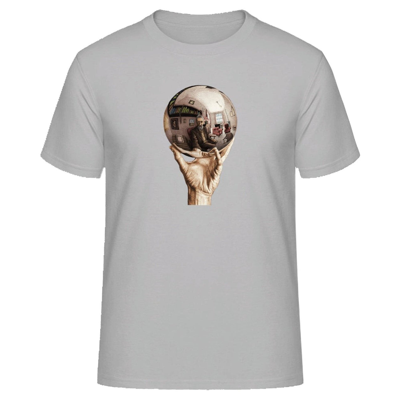 M.C. Escher Hand with Reflective Globe T-Shirt - Clothing - Harvey Ltd