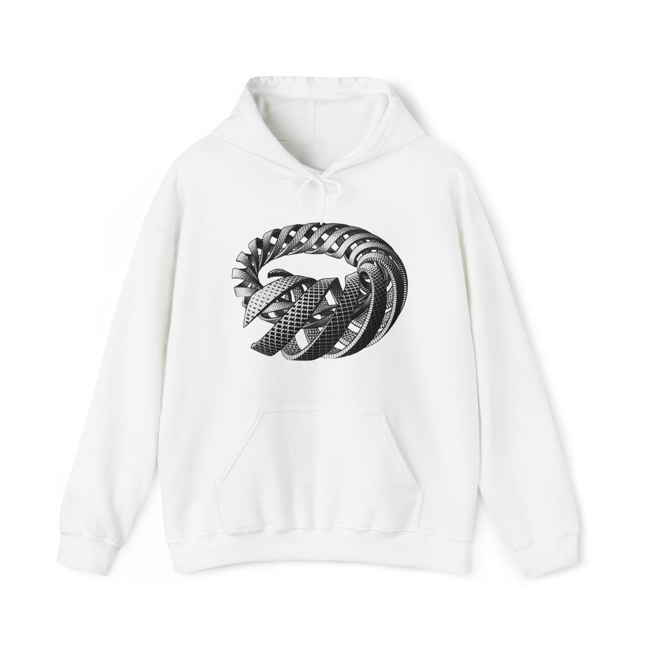 M.C. Escher Spirals Art Hoodie - Clothing - Harvey Ltd