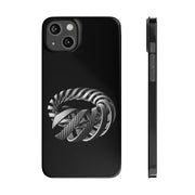M.C. Escher Spirals Art Slim Black Phone Case - Accessories - Harvey Ltd