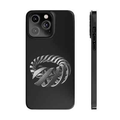 M.C. Escher Spirals Art Slim Black Phone Case - Accessories - Harvey Ltd