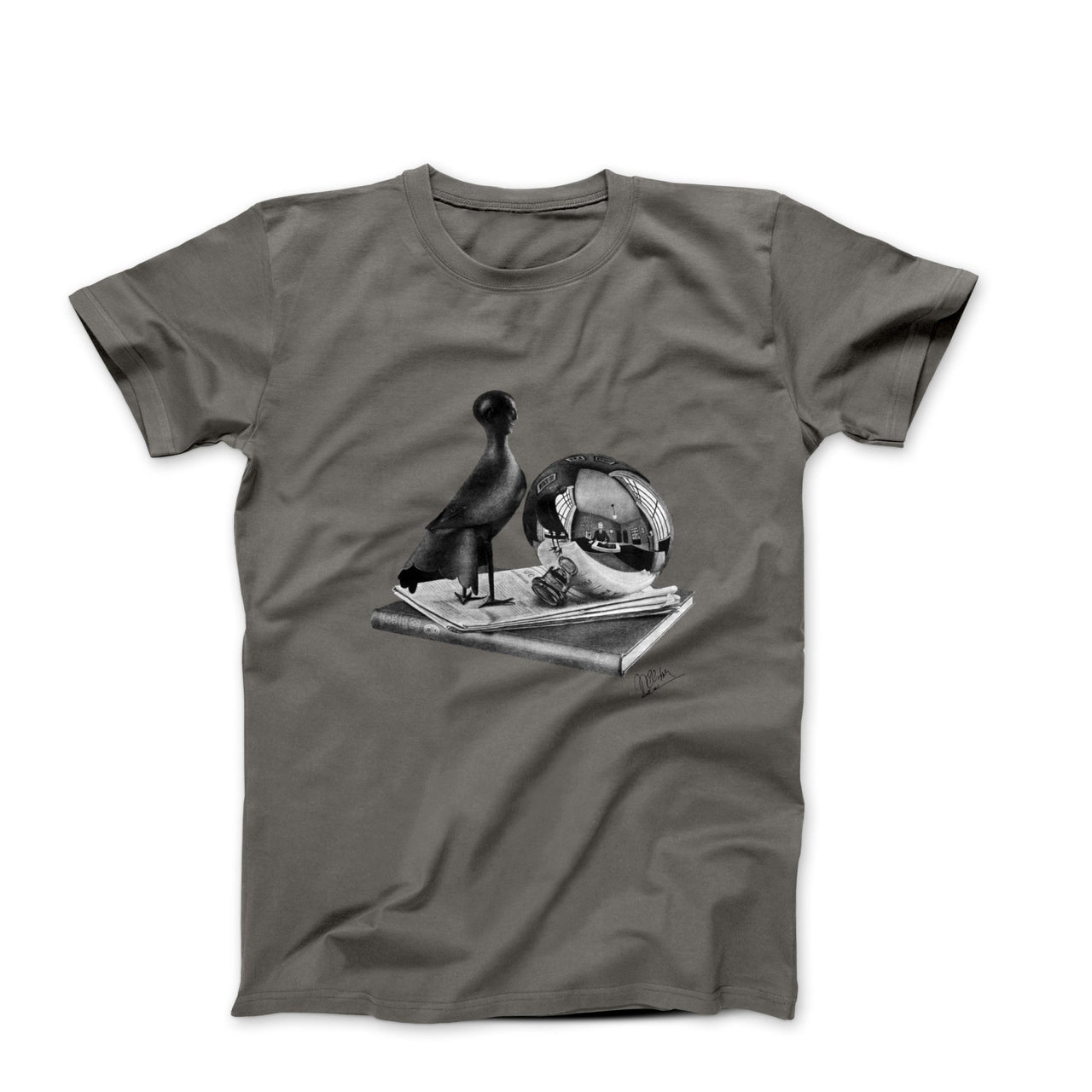 M.C. Escher Still Life With Spherical Mirror (1934) Art T-shirt - Clothing - Harvey Ltd