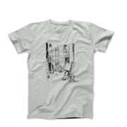 Pablo Picasso Artist Studio on Street La Boetie Sketch T-shirt - Clothing - Harvey Ltd