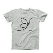 Pablo Picasso Butterfly Line Drawing T-shirt - Clothing - Harvey Ltd