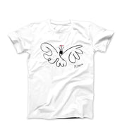 Pablo Picasso Butterfly Line Sketch T-shirt - Clothing - Harvey Ltd