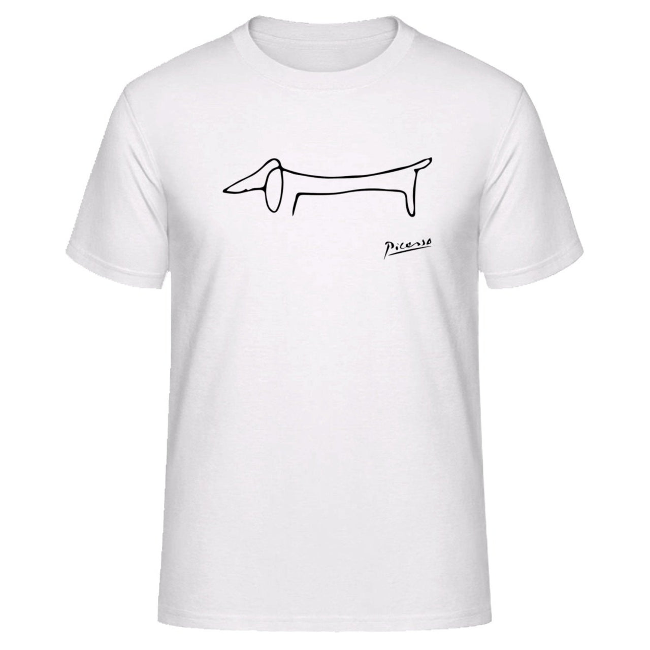Pablo Picasso Dachshund Dog (Lump) Artwork T-Shirt - Clothing - Harvey Ltd