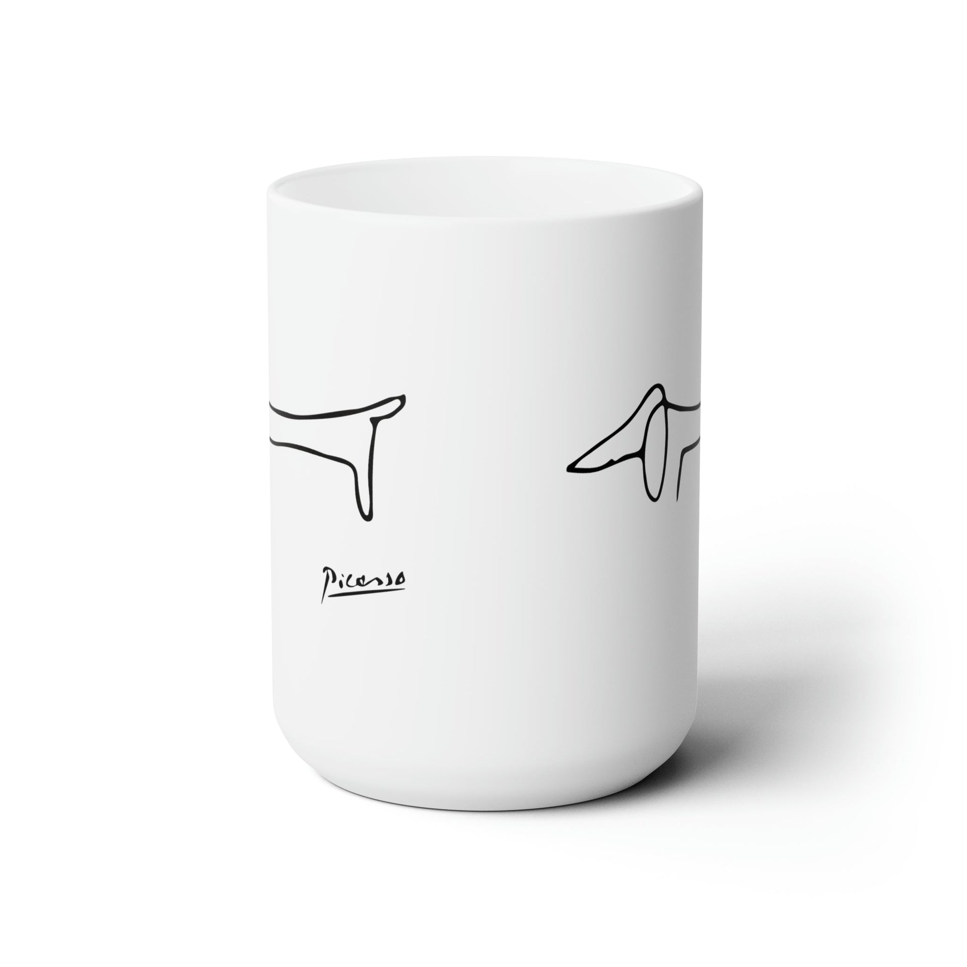 Pablo Picasso Dachshund Dog (Lump) White 15 oz Mug - Home + Living - Harvey Ltd