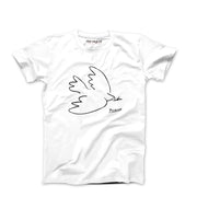 Pablo Picasso Dove of Peace T-Shirt - White/Large - Platform - Harvey Ltd