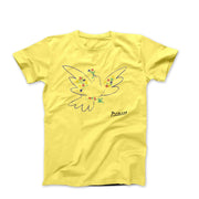 Pablo Picasso Dove With Flowers (1949) Artwork T-Shirt - Clothing - Harvey Ltd
