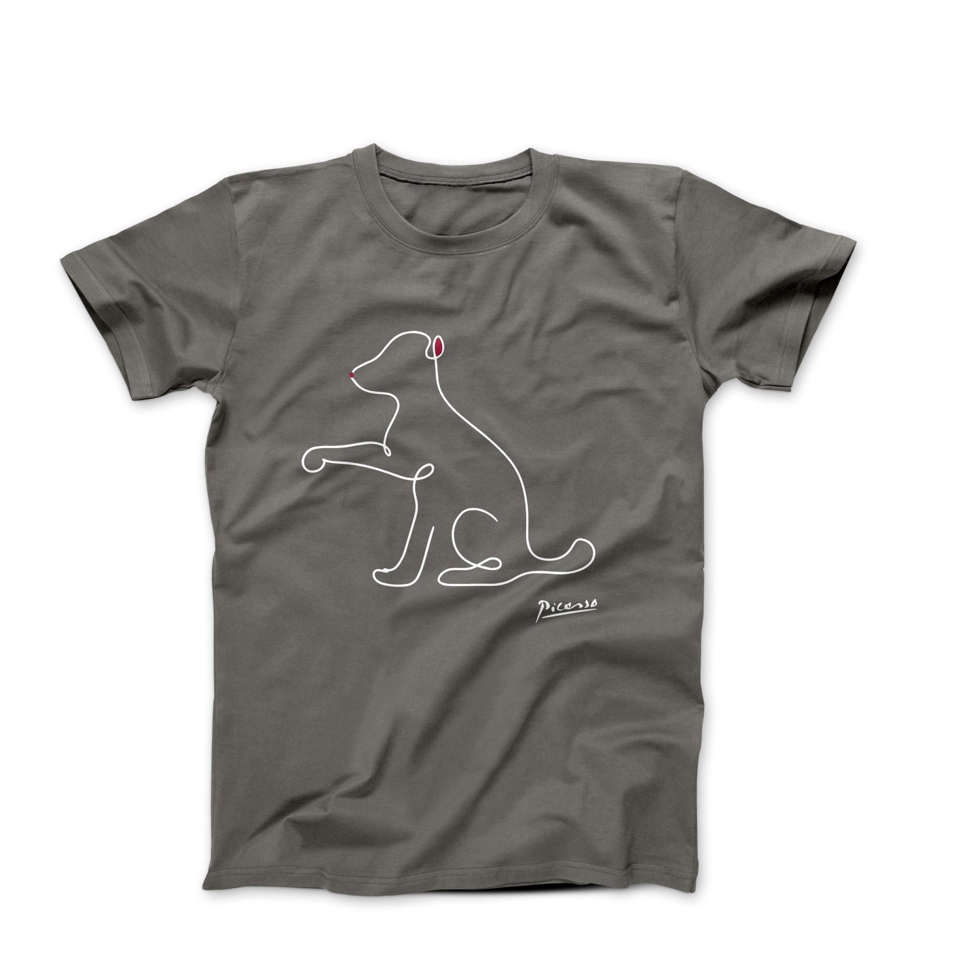 Pablo Picasso Puppy Line Sketch T-shirt - Clothing - Harvey Ltd