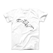 Pablo Picasso Rabbits Line Sketch T-shirt - Clothing - Harvey Ltd