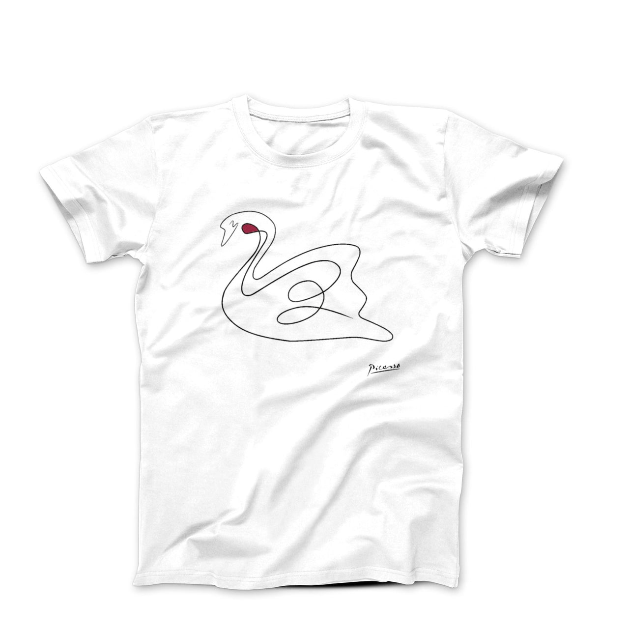 Pablo Picasso Swan Line Drawing T-shirt - Clothing - Harvey Ltd