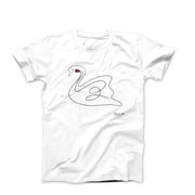 Pablo Picasso Swan Line Drawing T-shirt - Clothing - Harvey Ltd