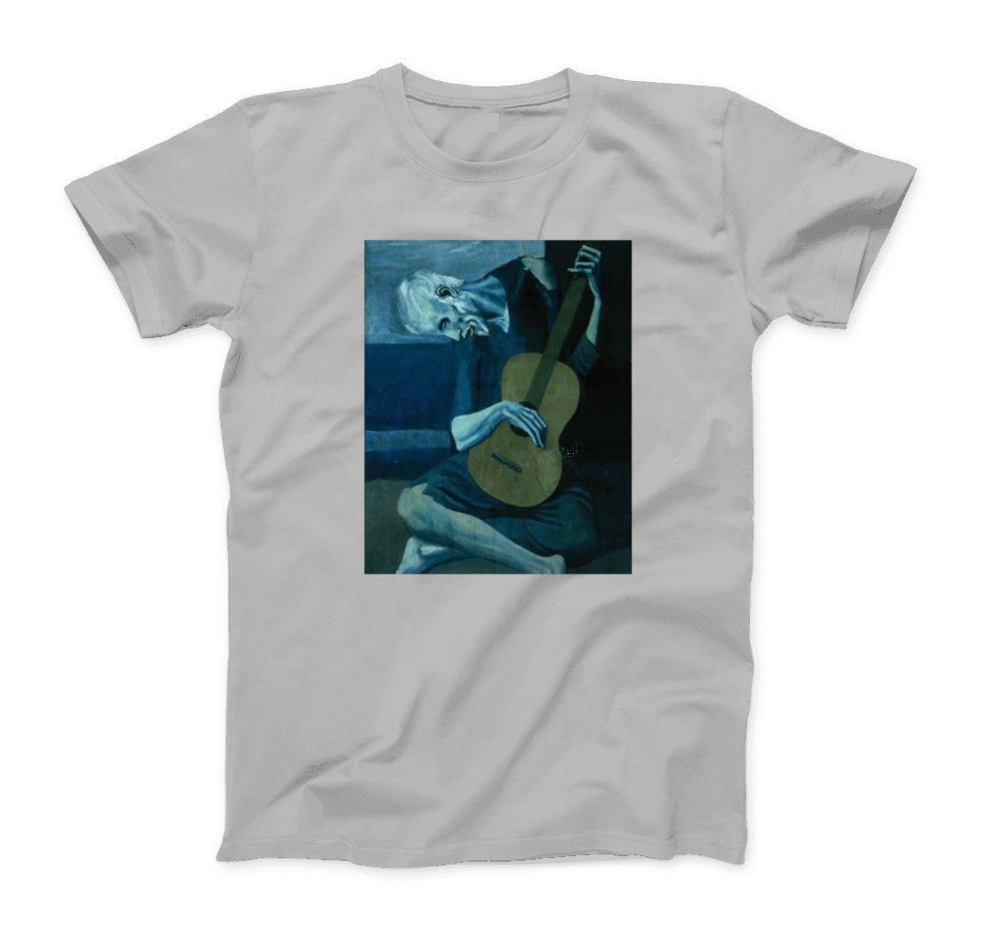 Pablo Picasso The Old Guitarist 1903 Artwork T-shirt - Clothing - Harvey Ltd