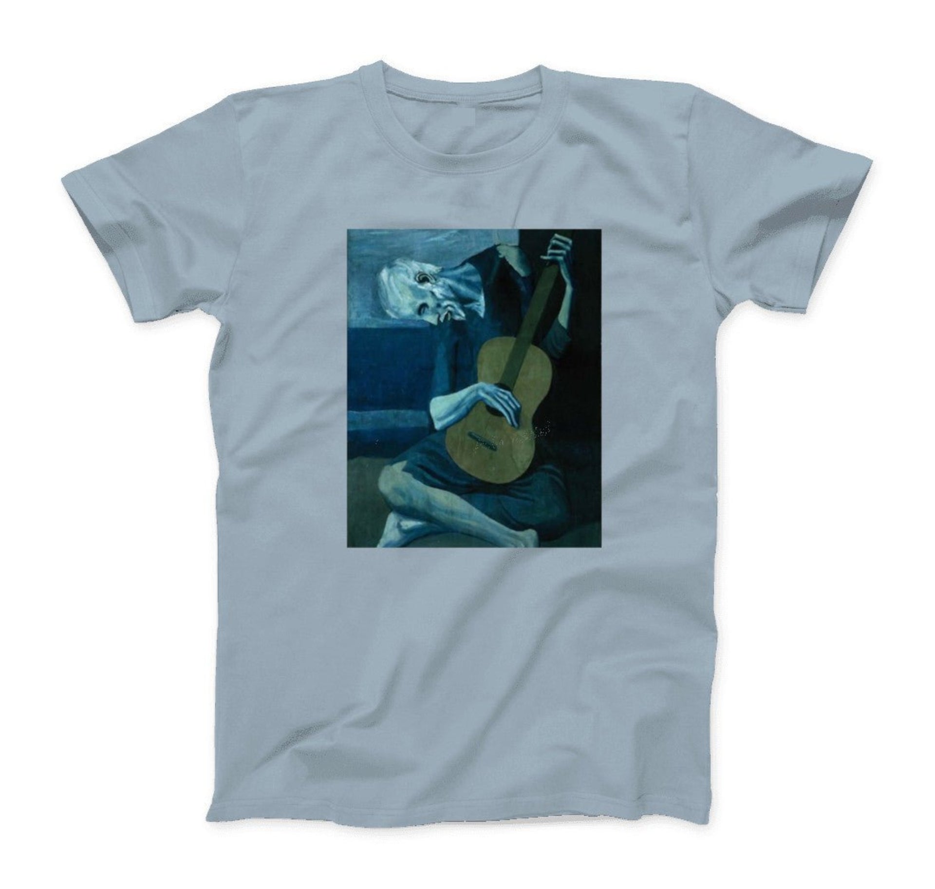 Pablo Picasso The Old Guitarist 1903 Artwork T-shirt - Clothing - Harvey Ltd