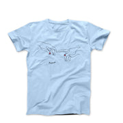 Pablo Picasso Touching Hands Line Sketch T-shirt - Clothing - Harvey Ltd