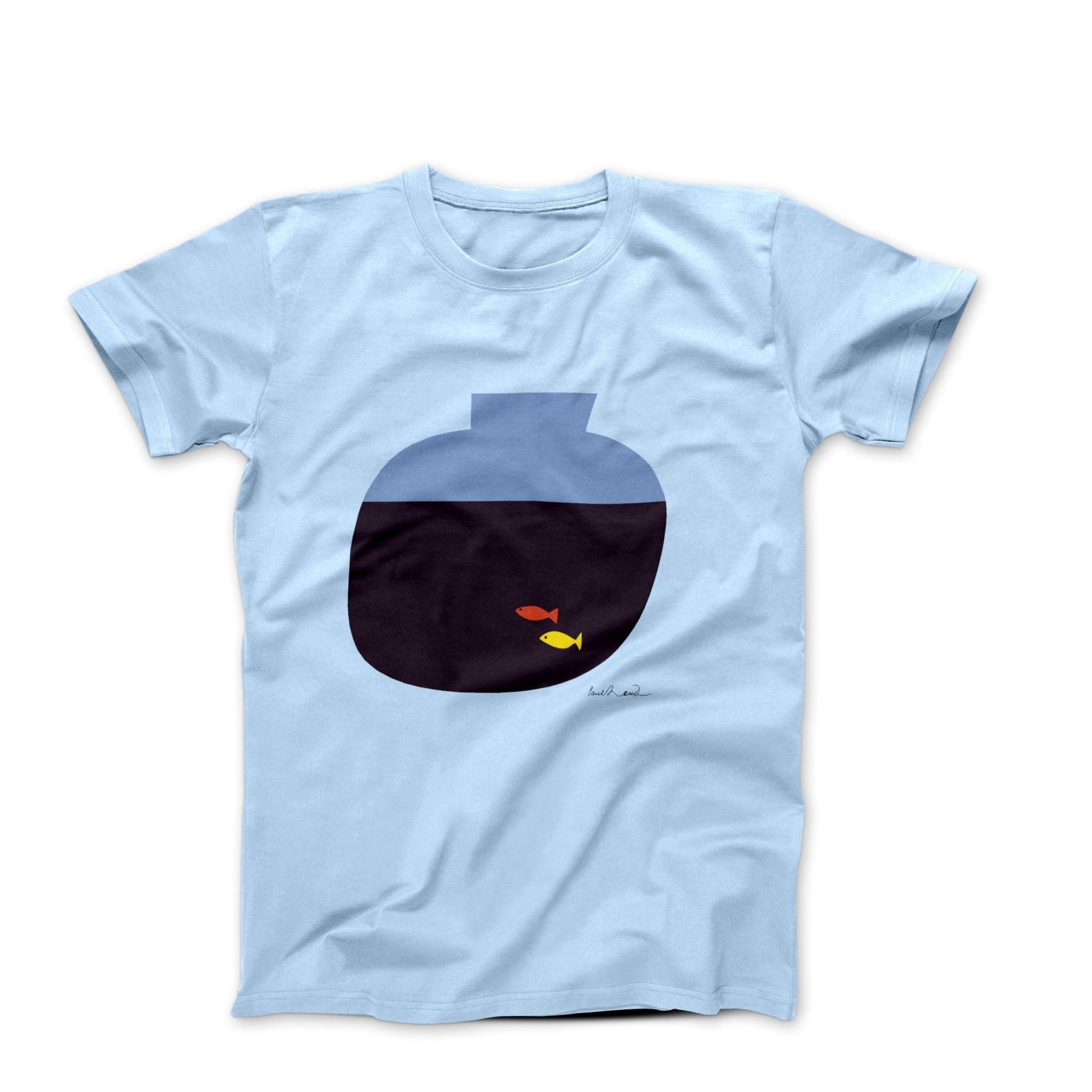 Paul Rand Fish Bowl (1962) Art T-shirt - Clothing - Harvey Ltd