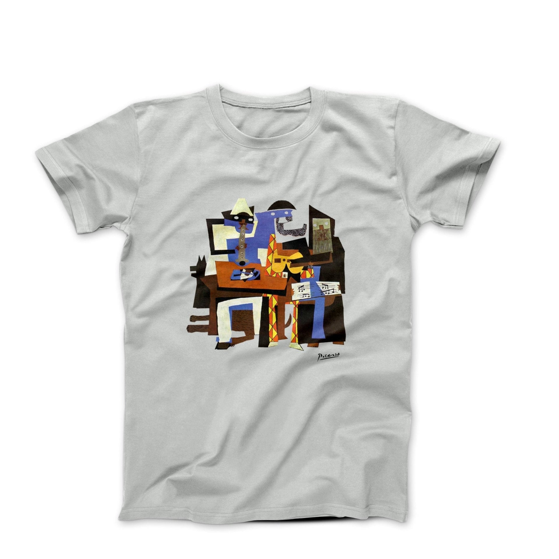 Picasso Three Musicians (1921) Artwork T-Shirt - Greatest Artists - Harvey Ltd
