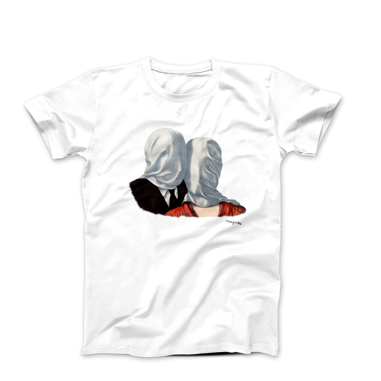 Rene Magritte The Lovers I (1928) Artwork T-shirt - Clothing - Harvey Ltd