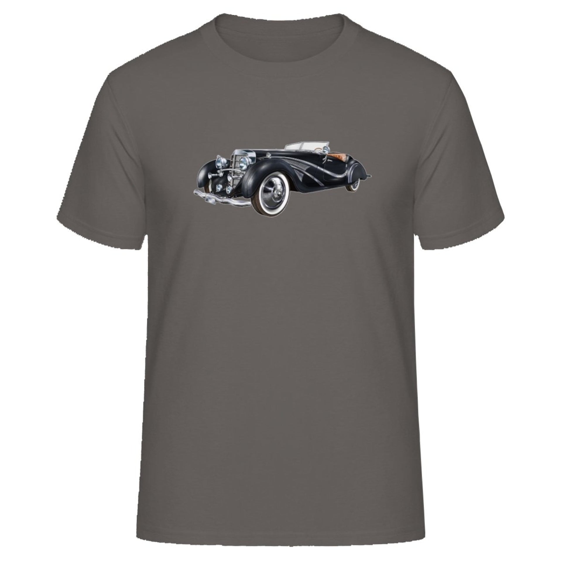 Retro Black Roadster Graphic T-shirt - Clothing - Harvey Ltd